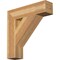 Ekena Millwork Traditional Block Rough Sawn Bracket, Western Red Cedar, 6"W x 26"D x 26"H BKT06X26X26TRA05RWR - alternate 1